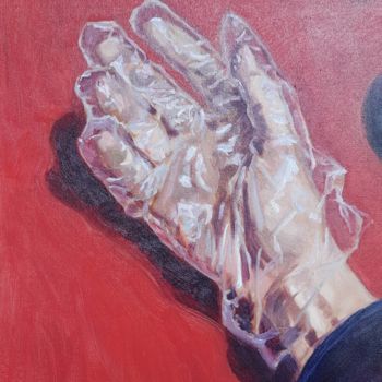 Painting titled "retour des courses,…" by Eric Kaiser, Original Artwork, Oil