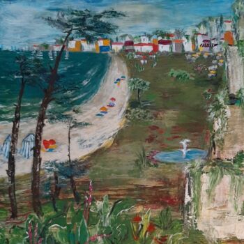 Peinture intitulée "La ville idéale est…" par Elisabeth Fabre Derulliere, Œuvre d'art originale, Acrylique
