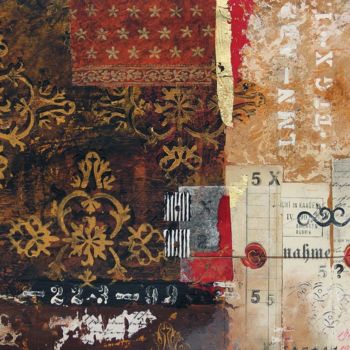Collages titled "Composition I" by Tamara Bakhsinyan, Original Artwork, Collages