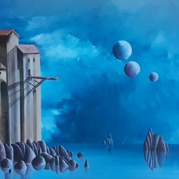 Painting titled "BONIFACIO" by Jean-Christophe Labrue, Original Artwork, Acrylic