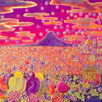 Peinture intitulée "Espoir" par Chiori Ohnaka, Œuvre d'art originale, Pigments
