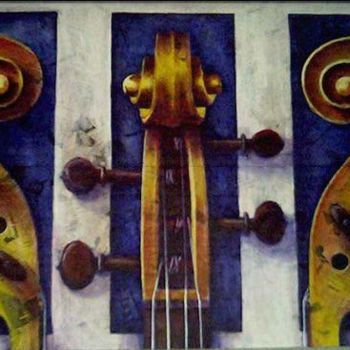 Peinture intitulée "Voilin Scrolls" par Gordon Tarpley, Œuvre d'art originale