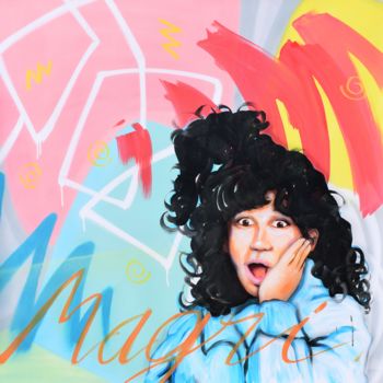 Peinture intitulée "OMG" par Cross Magri, Œuvre d'art originale, Acrylique