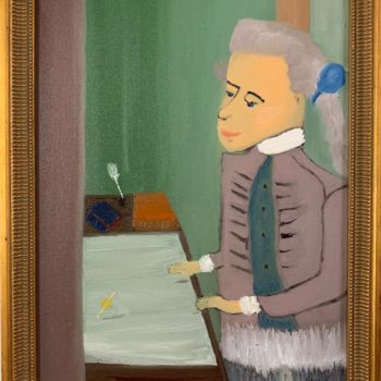 Painting titled "Auguste Gabriel God…" by Johnnas Oliva, Original Artwork, Oil