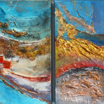 Ζωγραφική με τίτλο "Dytique abstraction…" από Monique Ducarton, Αυθεντικά έργα τέχνης, Ακρυλικό