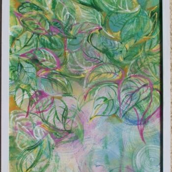 Peinture intitulée "en transparence...l…" par Anne-Frédérique Ferret, Œuvre d'art originale, Huile