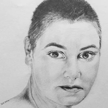 Drawing titled "Sinead" by Proper Job Portraits, Original Artwork, Graphite