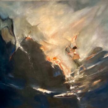 Painting titled "Ombres & Lumières" by Dari Jullien Ing, Original Artwork, Oil