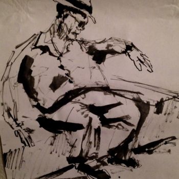 "пьяница" başlıklı Tablo Aleksandr Yakobyuk tarafından, Orijinal sanat, Mürekkep