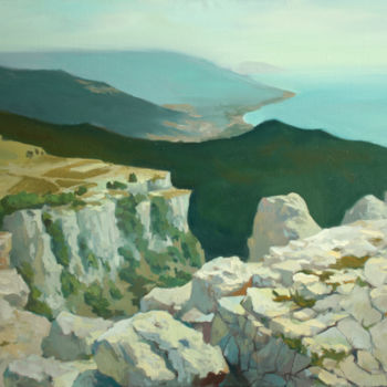 Painting titled "A trip to the mount…" by Denis Bely, Original Artwork, Oil