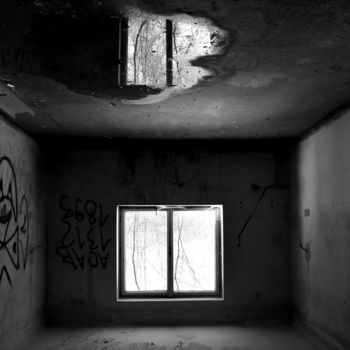 Photography titled "In the sanatorium -…" by Pedro Noir, Original Artwork, Digital Photography Mounted on Wood Stretcher fra…