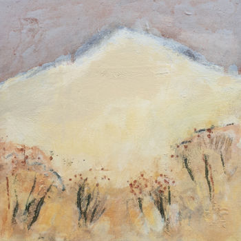 Painting titled "Mountain 3" by June Stapleton, Original Artwork, Acrylic
