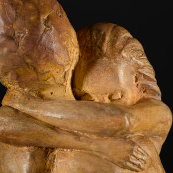 Sculpture intitulée "Nous deux.." par Valerie Barrault, Œuvre d'art originale, Terre cuite