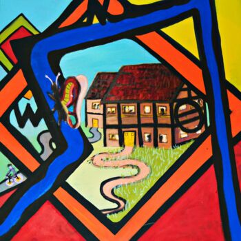 Pintura titulada "Home" por Elias Koslow (Causelove), Obra de arte original, Acrílico