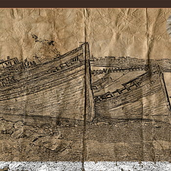 Digitale Kunst mit dem Titel "Turner Sketch" von Marc Bulyss, Original-Kunstwerk, Digitale Malerei