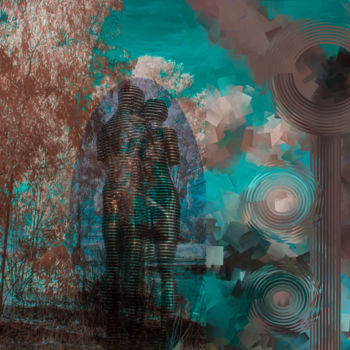 Arts numériques intitulée "Union Between Robots" par Marc Bulyss, Œuvre d'art originale, Peinture numérique