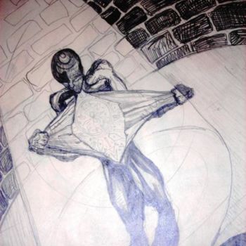 Drawing titled "the bottom" by Justin Singh, Original Artwork