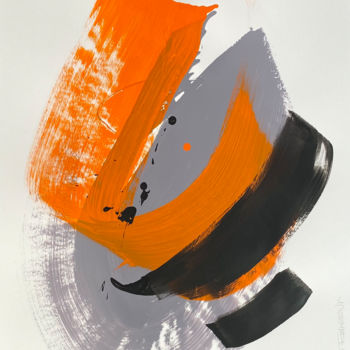 Schilderij getiteld "50x70_018_20" door Franck Chambrun, Origineel Kunstwerk, Acryl