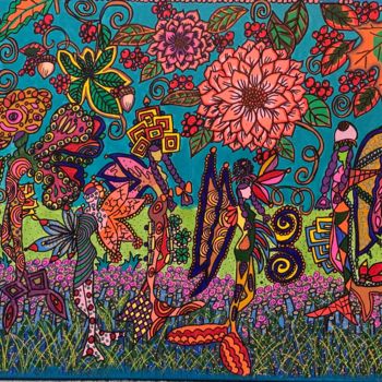 Картина под названием "Art for Commission:…" - Oana Arabagiu, Подлинное произведение искусства, Акрил
