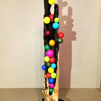 Scultura intitolato "Colors of life" da Christian Koller (Artc), Opera d'arte originale, Argilla
