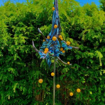 Scultura intitolato "Harlekin" da Christian Koller (Artc), Opera d'arte originale, Argilla