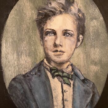 Ζωγραφική με τίτλο "Rimbaud" από Joele Ardans, Αυθεντικά έργα τέχνης, Ακρυλικό
