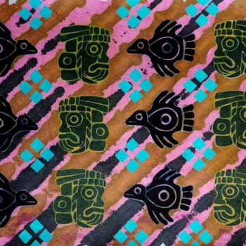 Peinture intitulée "Maya II" par Elke Thiébaut, Œuvre d'art originale, Acrylique