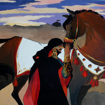 Painting titled "Сокровище. Trésor" by Taisiia Menigecheva, Original Artwork, Gouache