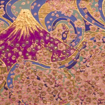 Peinture intitulée "HANAFUBUKI" par Chiori Ohnaka, Œuvre d'art originale, Pigments