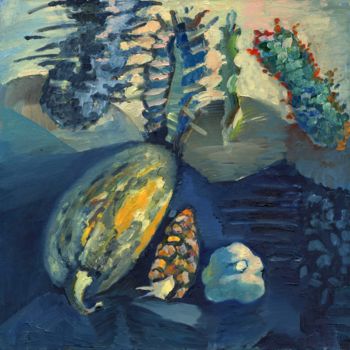 Malarstwo zatytułowany „The Cactuses” autorstwa Petr Ldin, Oryginalna praca, Olej