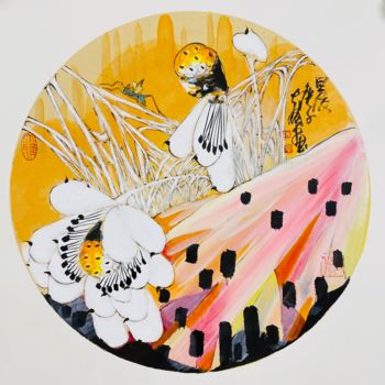 「Morning 晨 （No.18772…」というタイトルの絵画 Dayou Luによって, オリジナルのアートワーク, 顔料