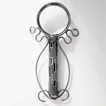 Sculptuur getiteld "Magnifier / The Ang…" door Albert Dura, Origineel Kunstwerk, Metalen