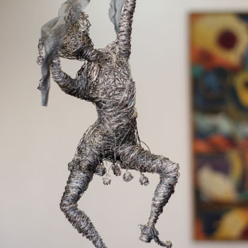 Sculptuur getiteld "Solar eclipse (44x1…" door Karen Axikyan, Origineel Kunstwerk, Metalen