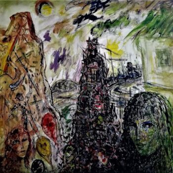 Malerei mit dem Titel "WALLS of LIFE" von Joseph Urie, Original-Kunstwerk, Acryl