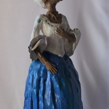 Sculpture titled "Bahianina" by Isabelle Zwang, Original Artwork, Ceramics