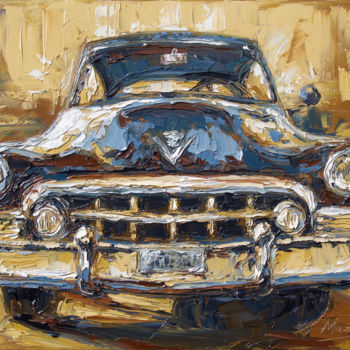 Painting titled "Barbara - Américan…" by Serge Mazet, Original Artwork, Oil