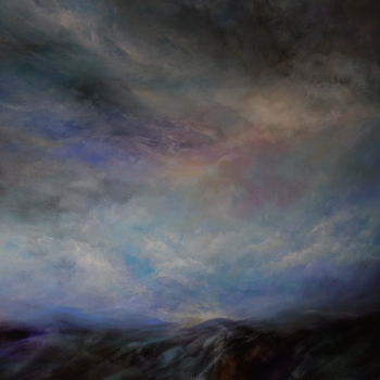 Painting titled "Borderlands: Hiraeth" by Jane Elizabeth Cullum, Original Artwork, Acrylic Mounted on Wood Stretcher frame