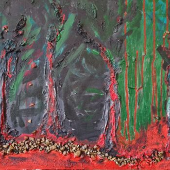 绘画 标题为“La Guyane en feu” 由Perlae Netityalle, 原创艺术品, 丙烯