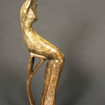 Sculpture titled "POSING" by Marie-Pierre Philippe-Lohézic (MPPL-ART), Original Artwork, Bronze