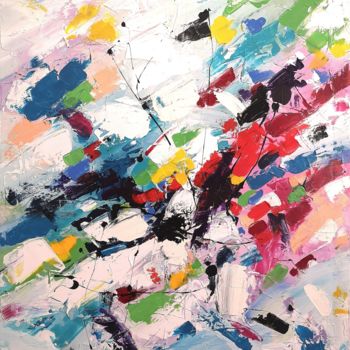 Pintura intitulada "Absolute love" por Aliaksandra Tsesarskaya, Obras de arte originais, Acrílico Montado em Armação em made…