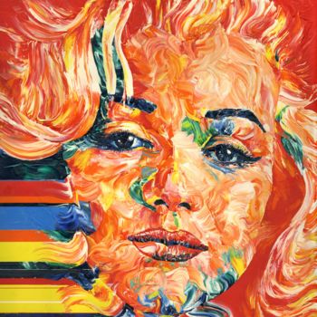 Ζωγραφική με τίτλο "A tear" από Sergey Kalistratov, Αυθεντικά έργα τέχνης, Λάδι Τοποθετήθηκε στο Ξύλινο φορείο σκελετό