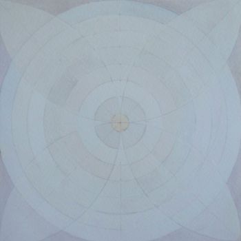 Painting titled "Circle III" by Anna Jannack, Original Artwork, Watercolor