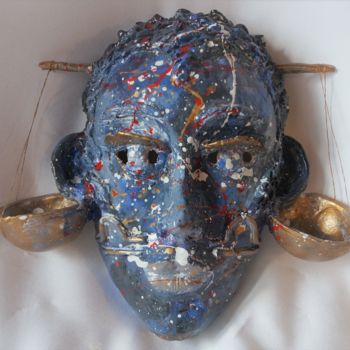 Sculpture titled "Les signes du zodia…" by Isabelle Zwang, Original Artwork, Ceramics