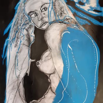 图画 标题为“le temps retrouvé” 由Evelyne Cassan, 原创艺术品, 粉彩