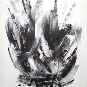 Peinture intitulée "Black and White Par…" par Patrick Joosten, Œuvre d'art originale, Acrylique