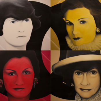 Peinture intitulée "Les couleurs de Mad…" par G.Aime, Œuvre d'art originale, Huile