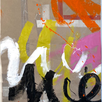 Schilderij getiteld "KRAFT_21_006" door Franck Chambrun, Origineel Kunstwerk, Acryl