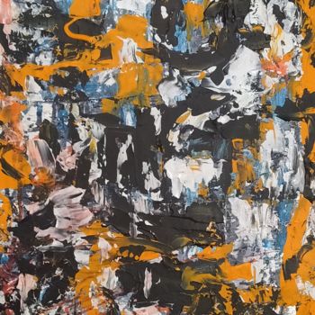 Painting titled "Chronicle" by Atignas Art, Original Artwork, Acrylic Mounted on Wood Panel