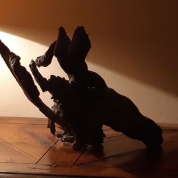 Sculpture intitulée "Téthys, Déesse de l…" par Christine & Laurent Dervieux, Œuvre d'art originale, Argile
