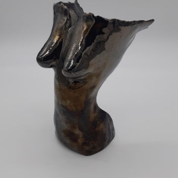 Sculpture intitulée "Angel" par Christine & Laurent Dervieux, Œuvre d'art originale, Céramique